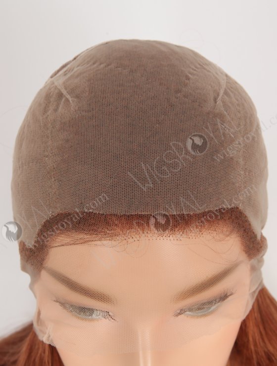 Reddish Brown Color Silk Base Invisible Knots Hand Tied Full Lace Wigs WR-ST-063-30304