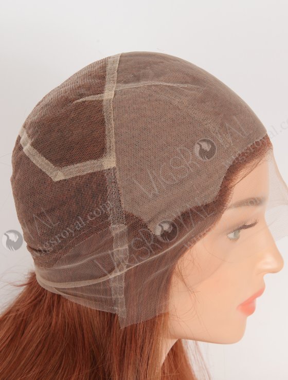 Reddish Brown Color Silk Base Invisible Knots Hand Tied Full Lace Wigs WR-ST-063-30305