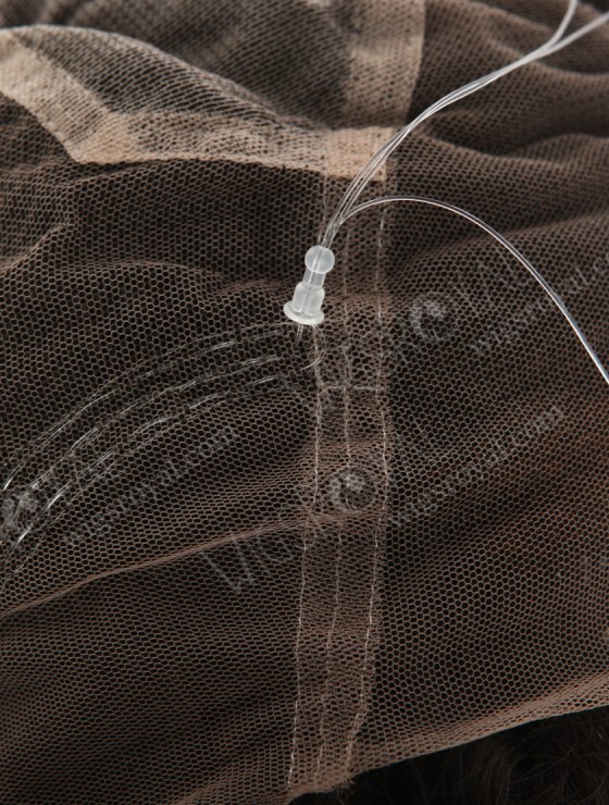 Hidden Invisible Strap Adjustable Drawstring Full Lace Wigs With Pre Plucked Hairline WR-LW-142-30374