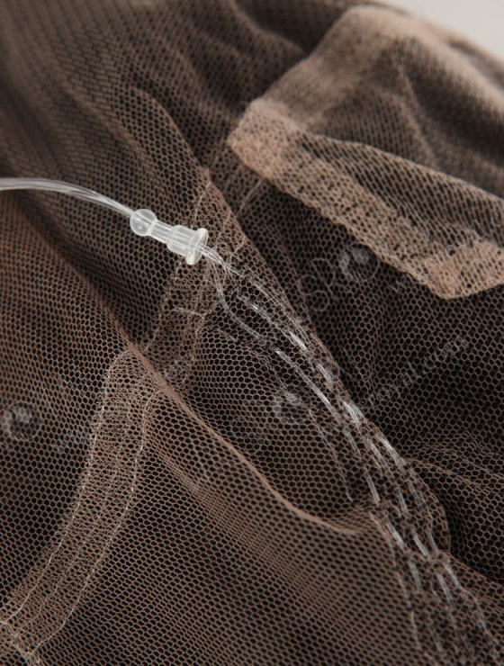 Hidden Invisible Strap Adjustable Drawstring Full Lace Wigs With Pre Plucked Hairline WR-LW-142-30376