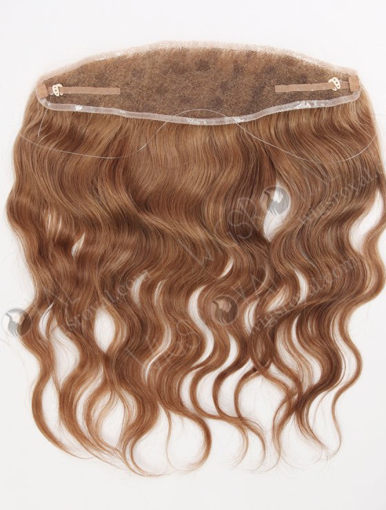 Light Brown Highlight Color Human Hair Invisible Fish Wire With Hooks Lace Frontal WR-LF-024-30430