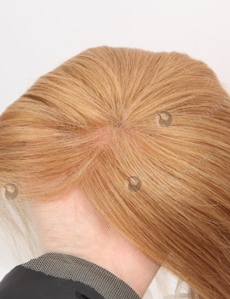 Cuticle Aligned Raw Light Brown Human Hair Lace Frontal For Thinning Hair WR-LF-023