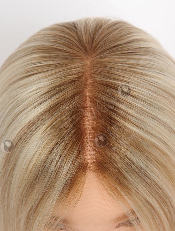 Invisible HD Melting Lace Front Wig 18 Inch Brown Roots Brown European Remy Hair RLF-08043-30553