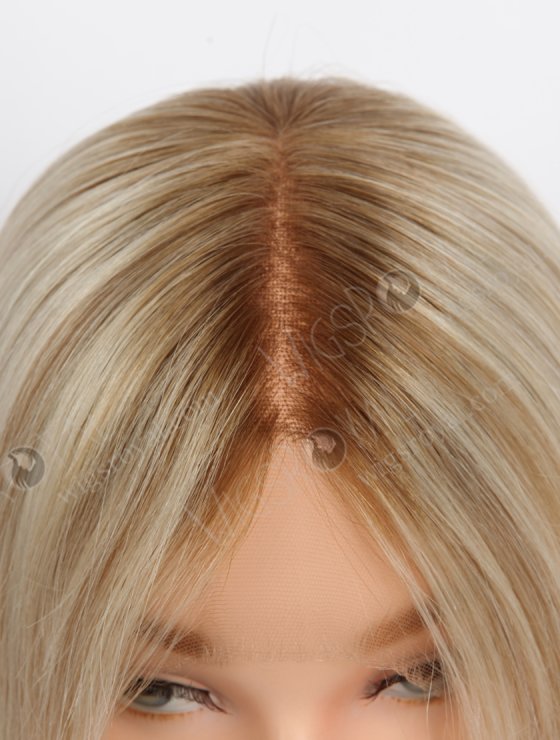 Invisible HD Melting Lace Front Wig 18 Inch Brown Roots Brown European Remy Hair RLF-08043-30554