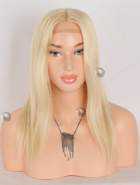 In Stock European Virgin Hair 14" Straight 613# Color Silk Top Gripper Wig GRP-08120-30960