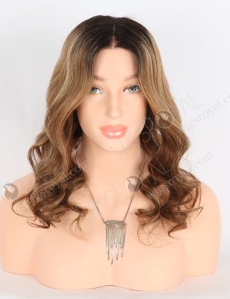 Trend Brown Highlight Balayage Color Rene Lace Front Wig RLF-08016