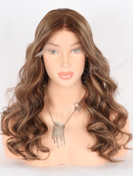 So Pretty Long Wavy Wig | Caramel Latte Color Natural Human Hair Lace Front Wigs Online RLF-08014-31345