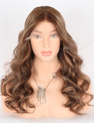 So Pretty Long Wavy Wig | Caramel Latte Color Natural Human Hair Lace Front Wigs Online RLF-08014