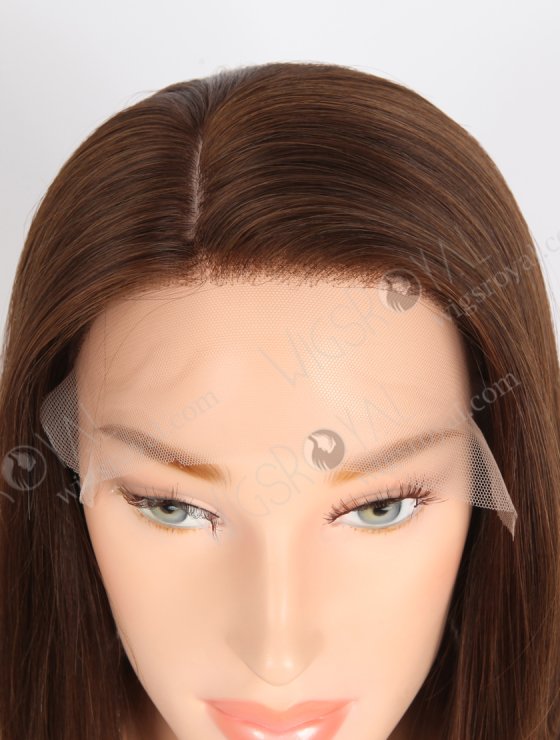 Bob Hairstyles Dark Brown Hidden Knots Lace Wigs For Women GRD-08021-31517