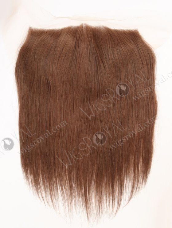 Pure Light Brown Brazilian Virgin Human Hair Full Swiss Lace Frontal WR-LF-025-31612