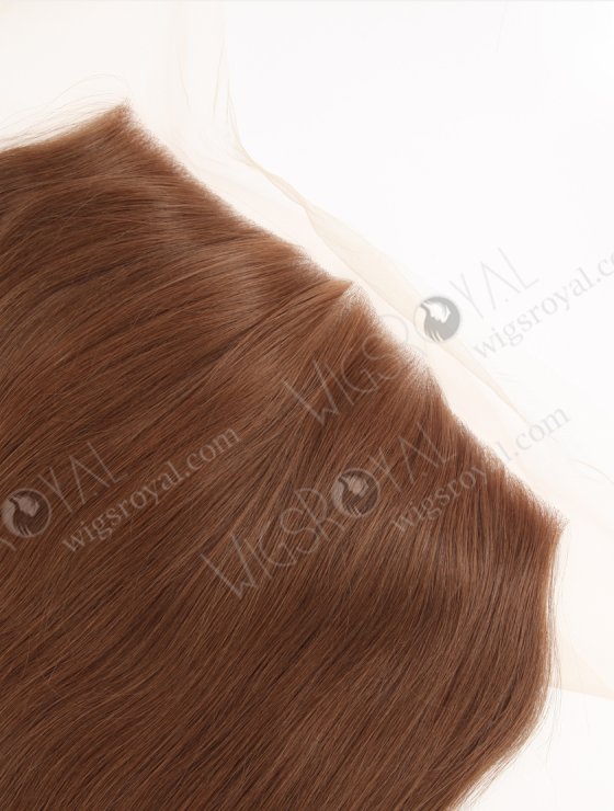 Pure Light Brown Brazilian Virgin Human Hair Full Swiss Lace Frontal WR-LF-025-31613