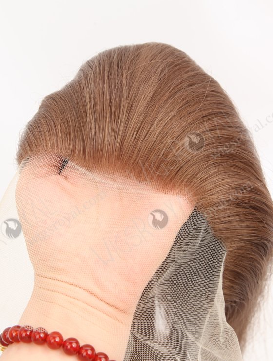 Pure Light Brown Brazilian Virgin Human Hair Full Swiss Lace Frontal WR-LF-025-31614