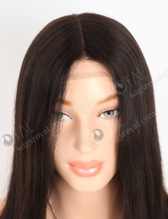 In Stock European Virgin Hair 16" Natural Straight Natural Black Color Gripper Wig GRP-08020