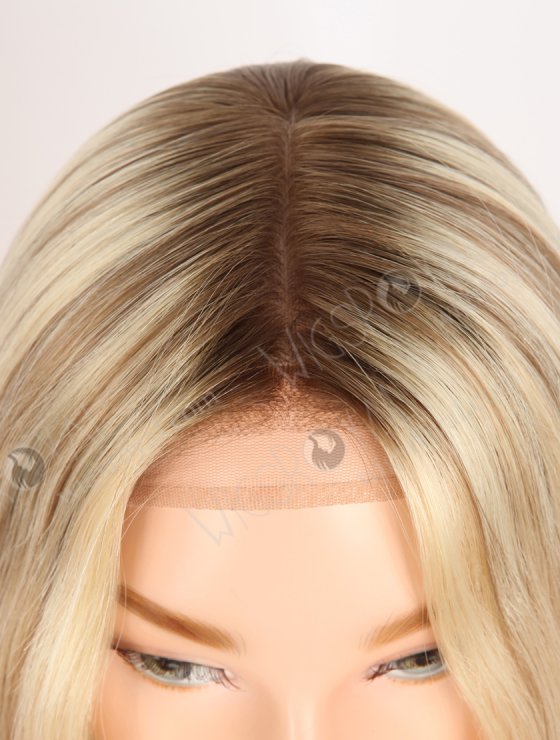 In Stock European Virgin Hair 16" Straight T9/22#/9# Highlights Color Silk Top Gripper Wig GRP-08126-31721