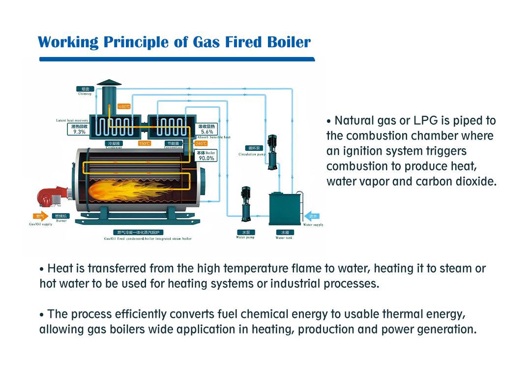 Working Principle of Gas Fired Boiler