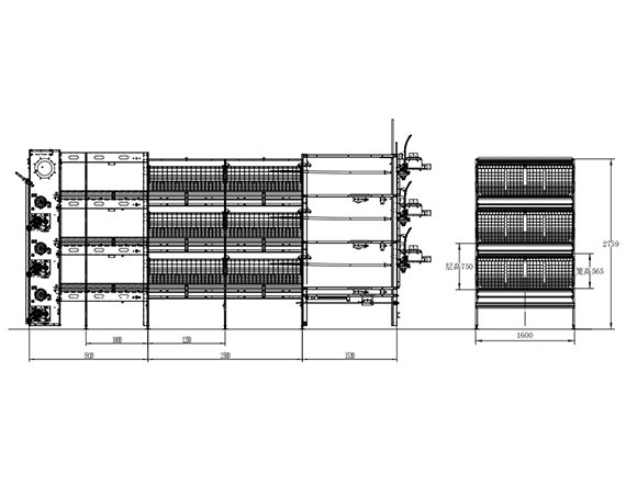 Automatic Broiler Cage Chain Harvesting System