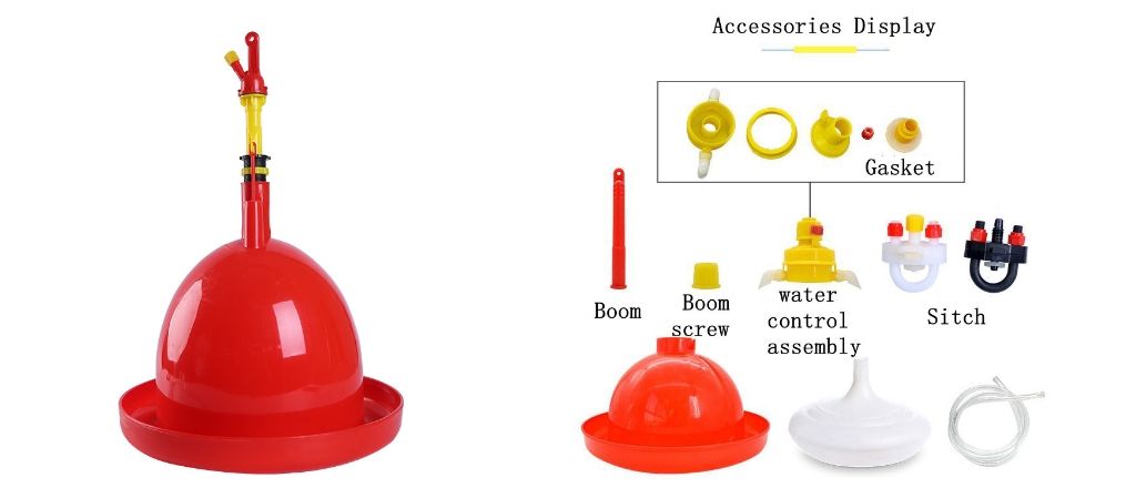 automatic drinker and assessories display