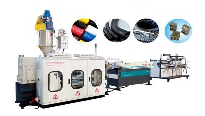 Máquina de tubería corrugada de plástico de 9-50 mm Mádena de pared única Automática de alta velocidad