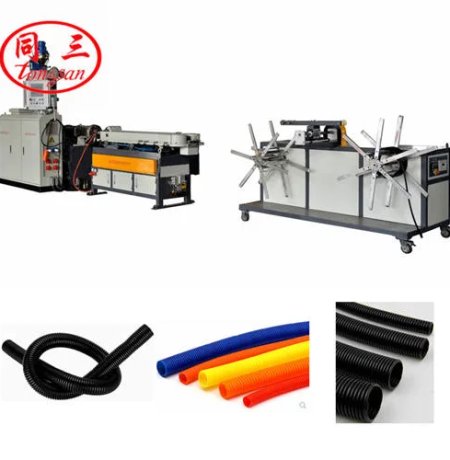 آلة تصنيع أنابيب القناة البلاستيكية الواقية الكهربائية المموجة