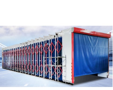Customizable Retractable Mobile Paint Spray Booth