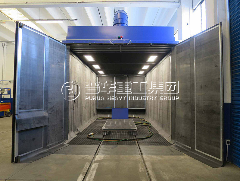 Recovery sand blasting booth
