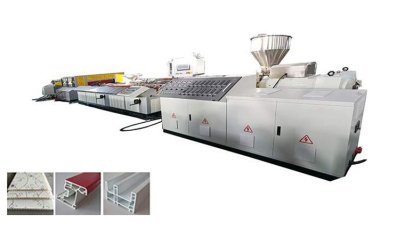 PVC UPVC window and door profiles making machine