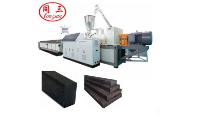 Plastic lumber solid plastic fence pole making machine