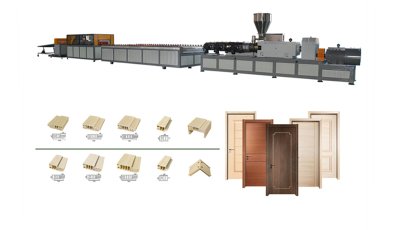 PVC WPC  Wood Plastic Composite door production machine turnkey project manufacturer