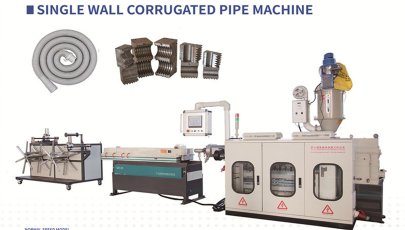 High speed PP PE PVC EVA PA electrical thread passing pipes single wall corrugated pipe machine