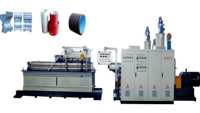 40-110mm double wall corrugated DWC pipe making machine