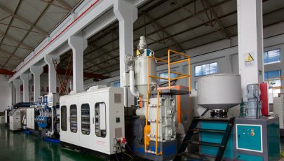 PP hollow sheet extrusion machine making corrugated flute sheet