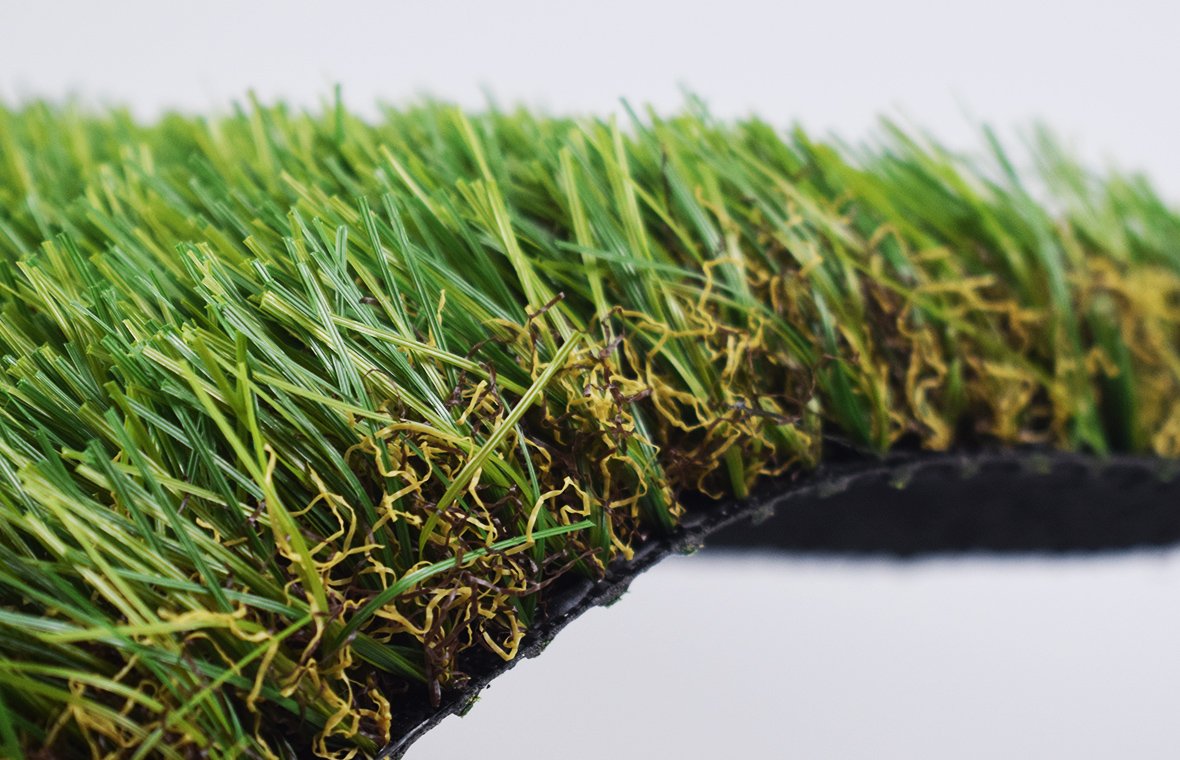 HIERBA DE JARDÍN DE ASPECTO NATURAL DE ALTA DENSIDAD DE ALTA DTEX DE 40MM