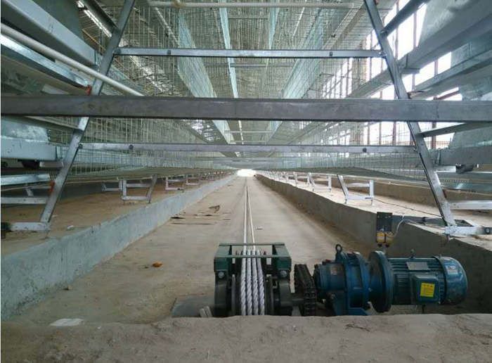 manure scraper for poultry farm