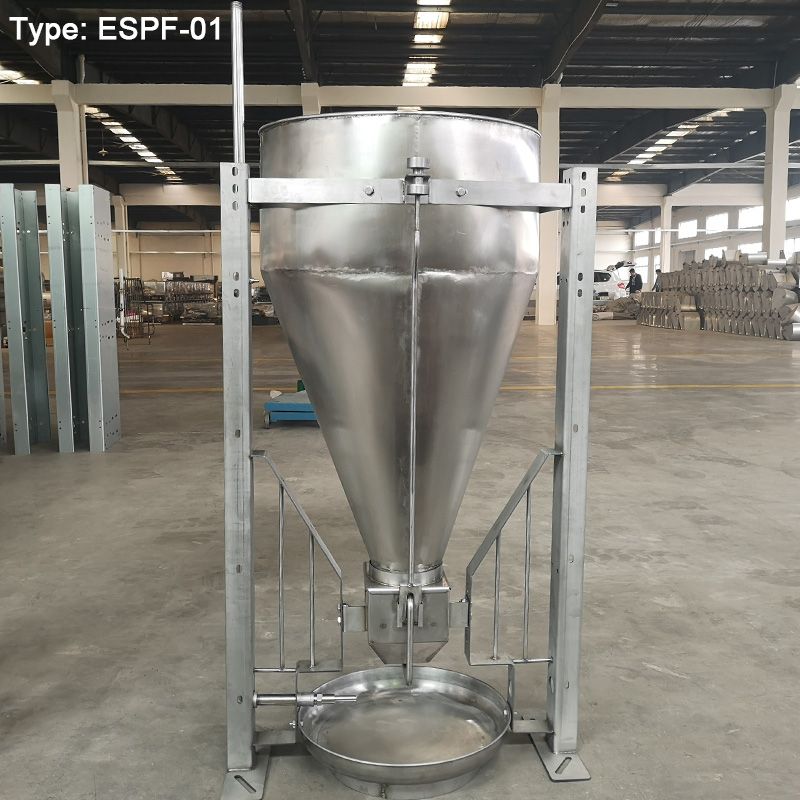 Comedero para cerdos de acero inoxidable