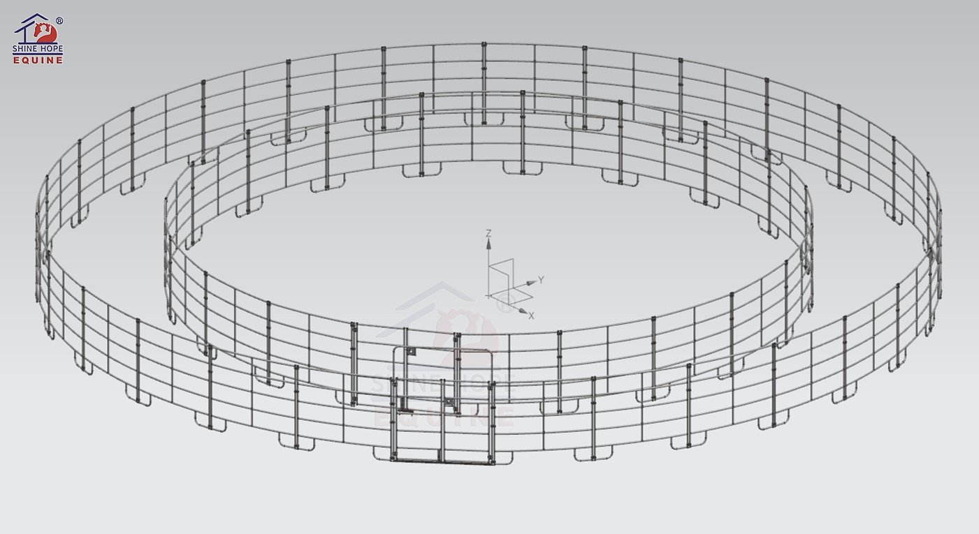 horse walker with tube -2 horse walker with tube -2