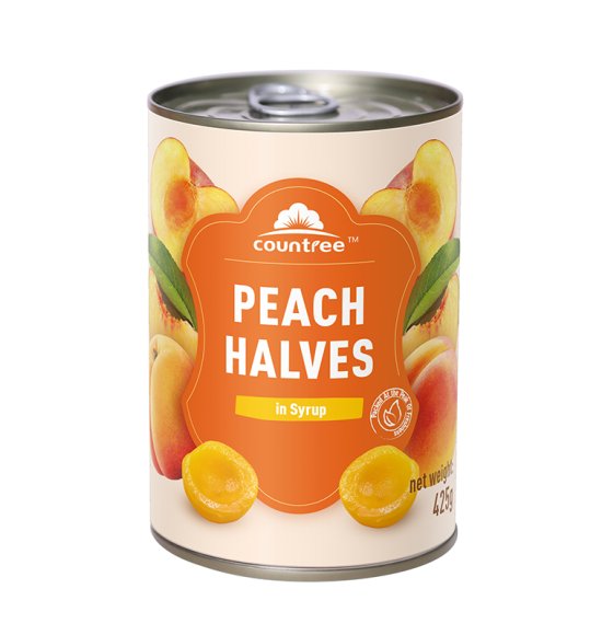 Canned Yellow Peach Halves 425g
