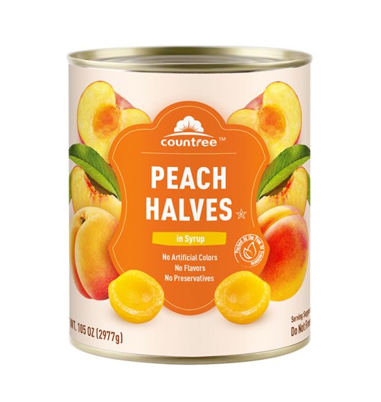 Canned Yellow Peach Halves 3000g