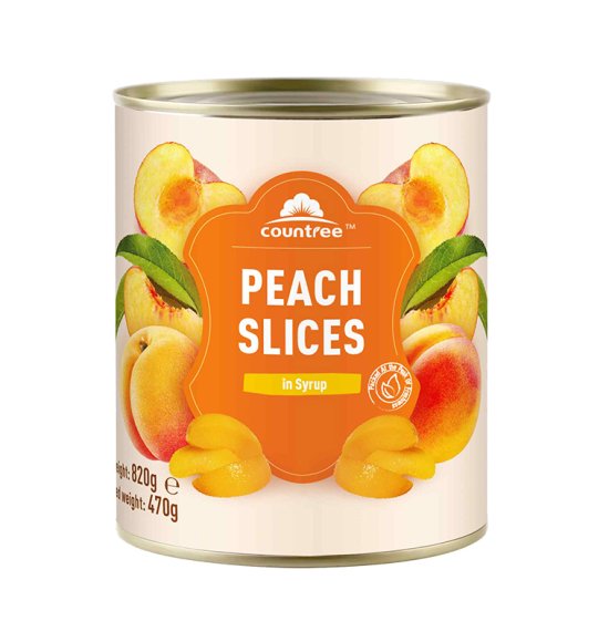 Canned Yellow Peach Slices 820g