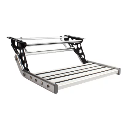 Aluminium alloy double layer folding ladders for camper car