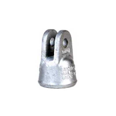 Clevis type suspension insulator caps