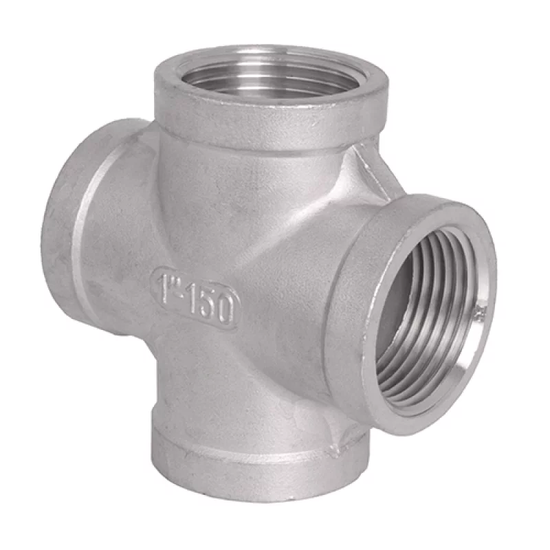 Stainless Steel Thread Cross - Eathu Pipe Fittings-432