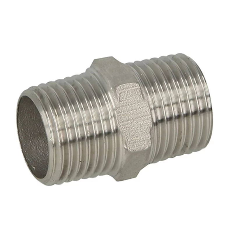 Stainless Steel Thread Hexagon Nipple-443