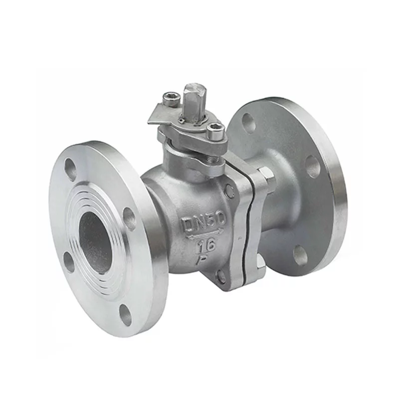 2PC Stainless Steel Flange Floating Ball Valve-507