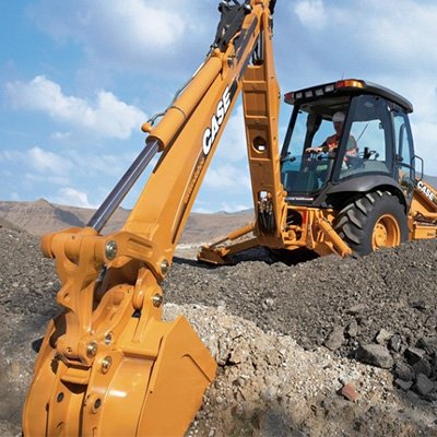 Excavadora de construcción, minicargadora, retroexcavadora