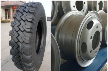 Neumático ATLAPEX 7.50-16 para camioneta ligera con llanta. El 6.00G-16 es un neumático de alta calidad diseñado específicamente para camionetas ligeras.