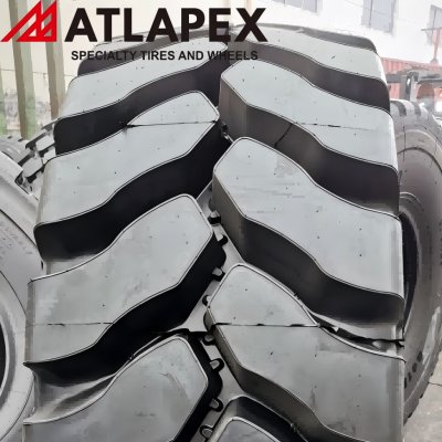 Neumático radial para cargadora de ruedas con patrón L5, medidas 17.5R25, 20.5R25, 23.5R25, 26.5R25, 29.5R25 para uso minero. (2)