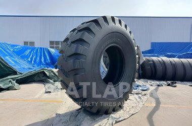 Neumático ATLAPEX 23.5-25 E3L3 AT-LMAX para cargadoras de ruedas: Solución OTR premium para operaciones de servicio pesado.