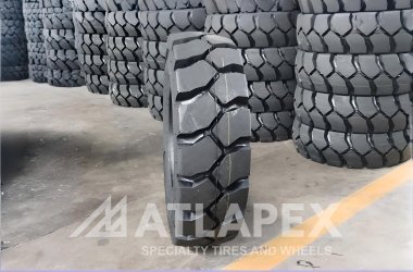 Neumático diagonal para montacargas ATLAPEX 6.50-10 IND-4 AT-4K2: Neumático industrial premium para operaciones de servicio pesado.