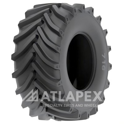 Neumático ATLAPEX AGR con dibujo 716 R-1W: Neumático IF avanzado con sección más ancha y tacos de tracción ultralargos.