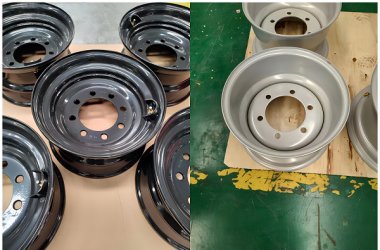 Wheel rim 15.3X9.00 for agri implements and wheel 16.5X9.75 rim for skid steer use with large production.